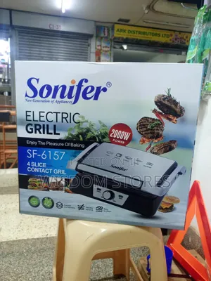 Sonifer SF-6157 Electric Grill - 2000W 4-Slice