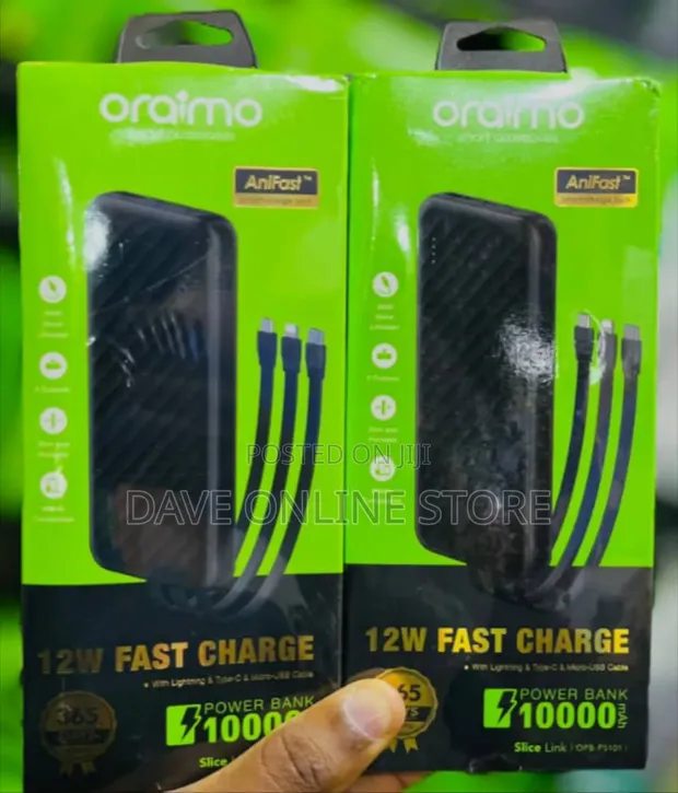 Oraimo SliceLink OPB-P5101 10000mAh 12W Fast Charging Power Bank - 1