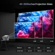 Portable Projector with WiFi6, Bluetooth 5.0, Electric Focus & Android - 2