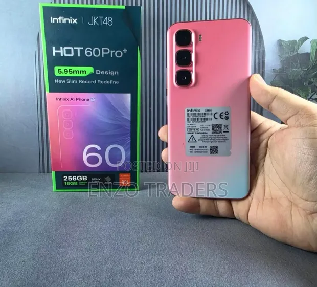 New Infinix Hot 60 Pro+ 256GB Pink - 1