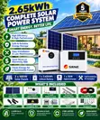 SRNE 3kW Hybrid Solar System with 2.65kWh Lithium Battery - 1