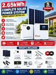 SRNE 3kW Solar System with 2x580W Panels & 2.65kWh Battery - 1