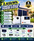 SRNE 3kW Hybrid Solar System with 1.16kW Panels & 2.65kWh Battery - 1