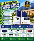 SRNE 3kW Hybrid Solar System with 1.16kW Panels & 2.65kWh Battery - 2