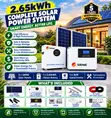 SRNE 2.65kWh Solar Power System - 3kW Hybrid Inverter Kit - 2