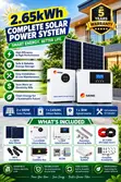 SRNE 2.65kWh Solar System with 3kW Hybrid Inverter - 2
