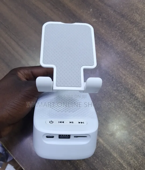NewRixing 3-in-1 Phone Stand - Bluetooth Speaker, Power Bank - 1