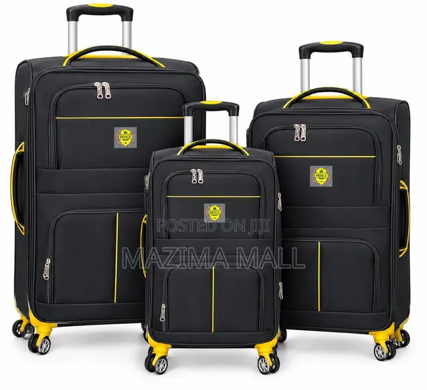 Fabric Oxford Suitcase 3 Piece Set - 1