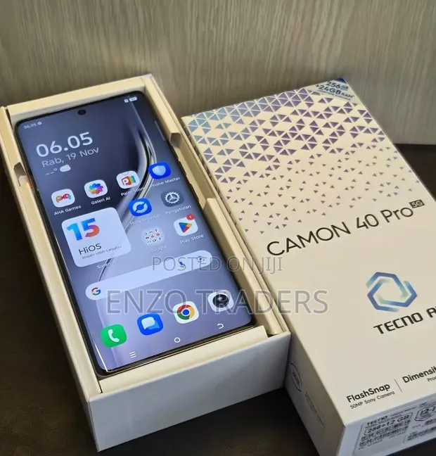 New Tecno Camon 40 Pro 5G 256GB Black - 1