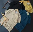 Plain T-Shirts with Turn-Down Collar - 2