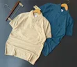Plain T-Shirts with Turn-Down Collar - 4