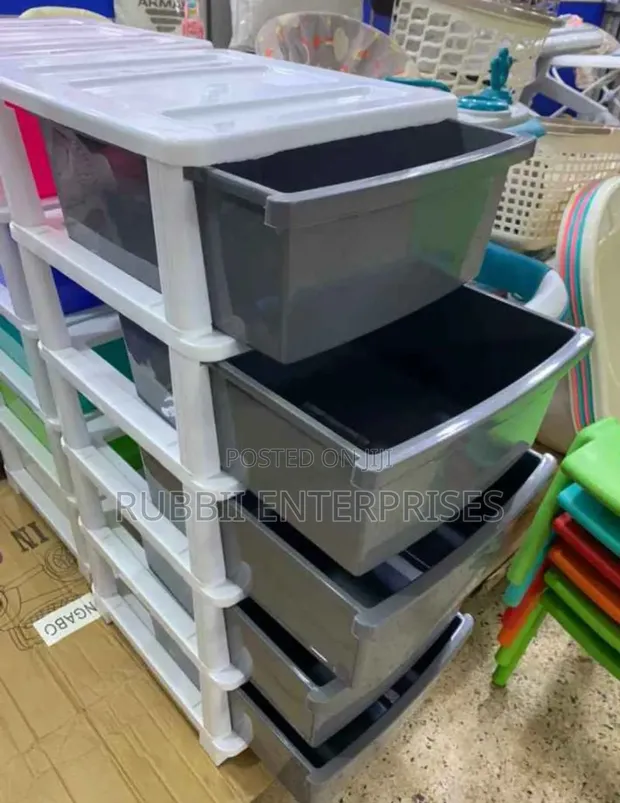Plastic Drawer Organizer - Grey - 1