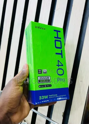 New Infinix Hot 40 Pro 256GB Black