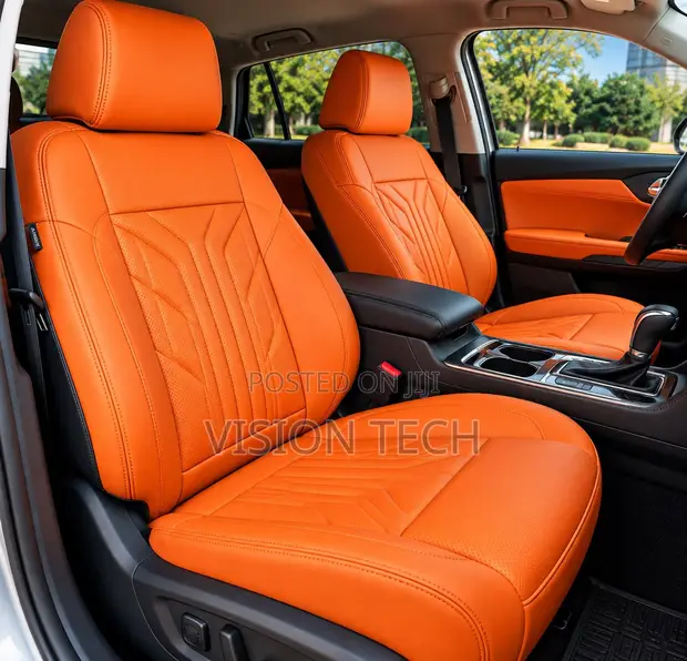 Premium Orange Car Seat Covers - 1