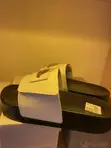 Adidas Unisex Black Cream Slide Sandals - 1