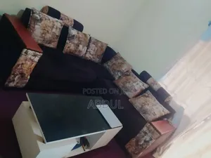 5 Seater L-Sofa with Cushions