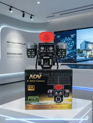 4-Lens AOV AI Solar Security Camera
