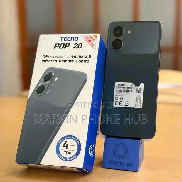 New Tecno Pop 20 128GB Black - 1