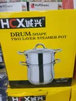 26cm Drum Shaped Food Steamer - 1