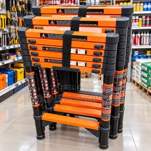 Heavy Duty Telescopic Extension Ladder, 2.7m, 7 Steps