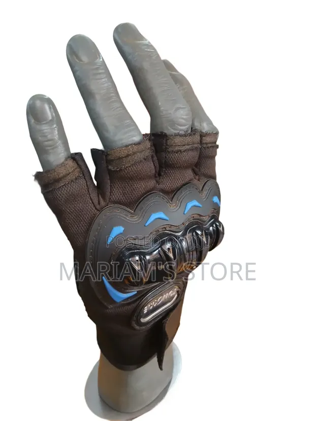 Black Half-Finger Tactical Riding & Cycling Gloves - 1
