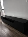 Black TV Stand Unit - 1.8m Length - 1