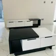 White and Black TV Stand and Center Table - 1