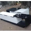White and Black TV Stand and Center Table - 2