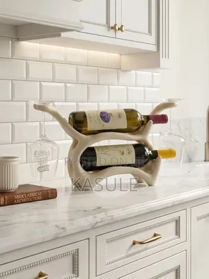 Organic Wine Rack Glass Holder (2 Bottles)