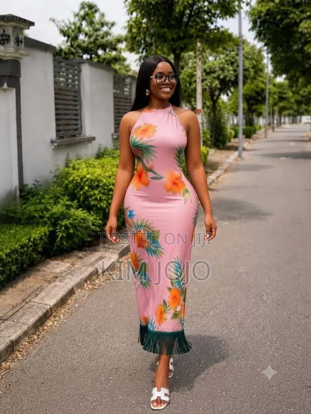 Super Hot Casual Floral Backless Dresses - 1
