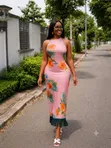 Super Hot Casual Floral Backless Dresses - 1