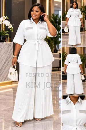 Classic Two-Piece Set with Long Sleeves and Trousers