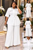 Classic Two-Piece Set with Long Sleeves and Trousers - 1