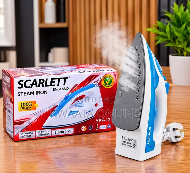 Scarlett 1200W Steam Iron - Stainless Steel Soleplate - 1