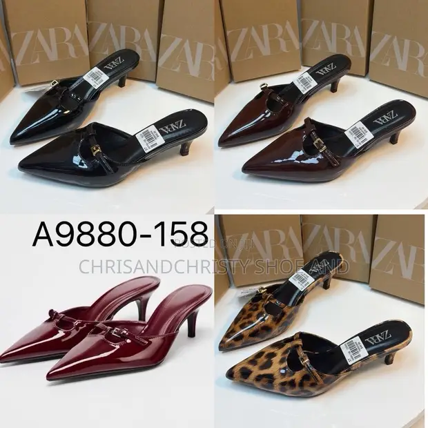 Original Zara Pointed Kitten Mules - 1