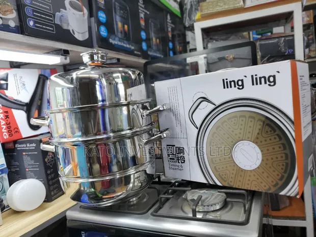 Multi-Tier Stainless Steel Food Steamer 28L - 1
