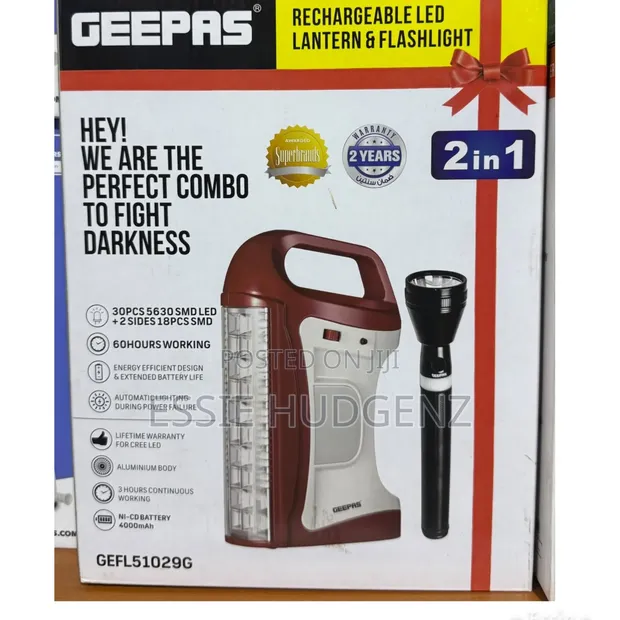 Geepas Rechargeable Lantern Flashlight - 1