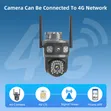 EseeCloud 8MP 4K Dual Lens 4G SIM Outdoor PTZ Security Camera - 3