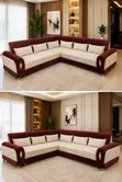 Brand New 6-Seater L-Shaped Sofas with Poufs - Customisable - 3