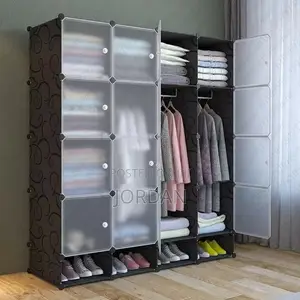 4-Column Plastic Wardrobe Organizer