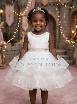 Elegant Kids Dress - White