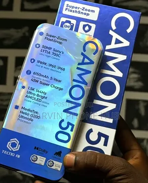 New Tecno Camon 50 256GB Black