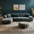 Napoleon L-Shaped Sofa Couches - Any Colour/Material - 4