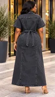 Classy Denim Long Dresses - 4