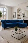 Modern Buttoned L-Shaped Sofas in Any Colour/Material from 1,600,000/- - 1