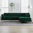 Modern Buttoned L-Shaped Sofas in Any Colour/Material from 1,600,000/- - 3