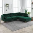 Modern Buttoned L-Shaped Sofas in Any Colour/Material from 1,600,000/- - 5