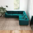 Brand New 5-Seater L-Shaped Sofas in Any Colour/Material - 1