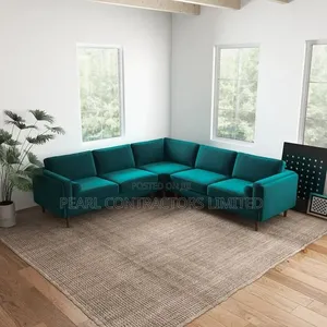 Brand New 5-Seater L-Shaped Sofas in Any Colour/Material