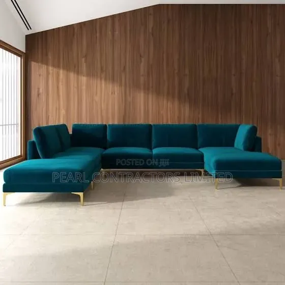 Brand New 6-Seater U-Shaped Sofa in Any Colour/Material - 1
